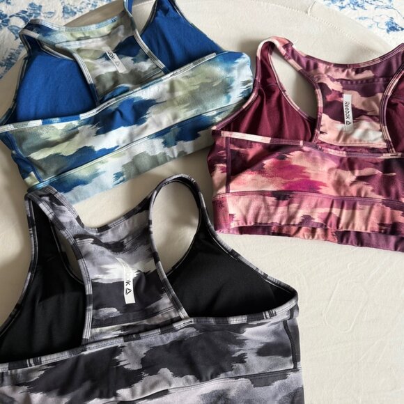 Reebok Sport's Bras, Set of 3, XXL, Camo/Multicolor - Picture 5 of 8